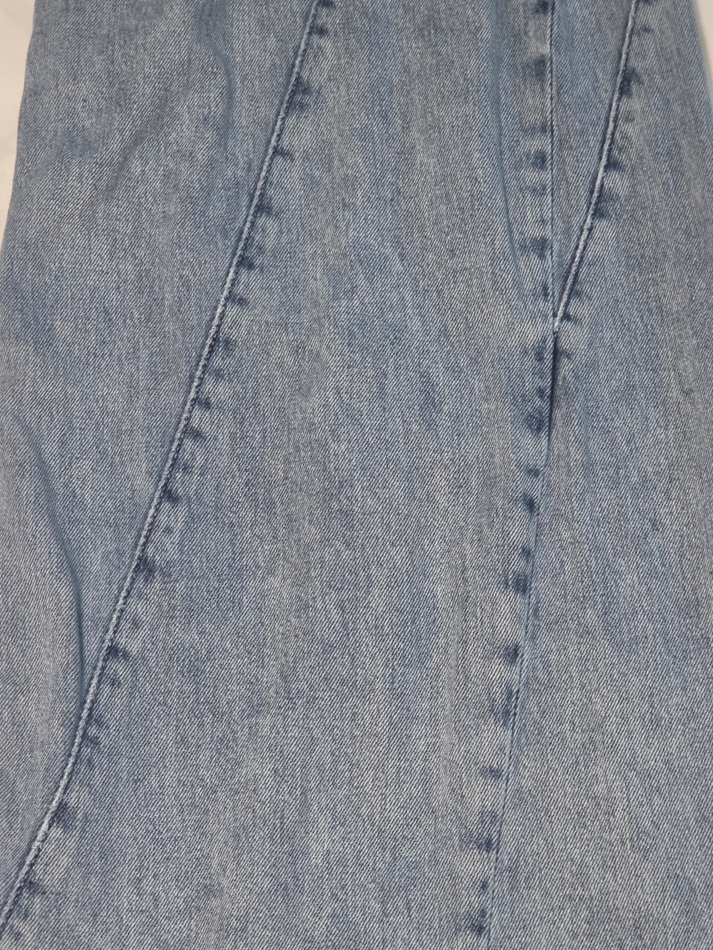 rag & bone Sofie Splice Jeans Size 26 Ultra Wide Leg High Rise Alisha Blue Denim - Picture 6 of 16